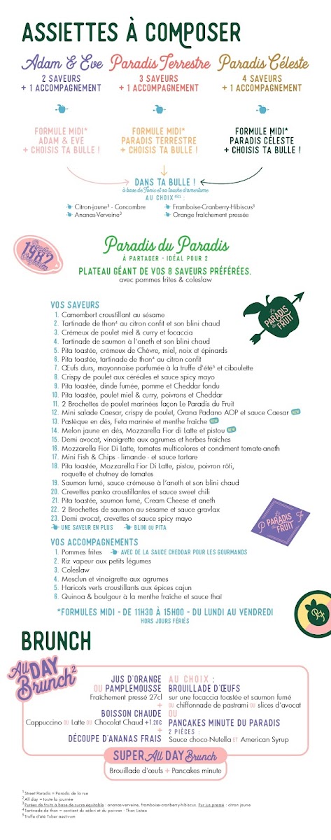 Menu Le Paradis Du Fruit-6