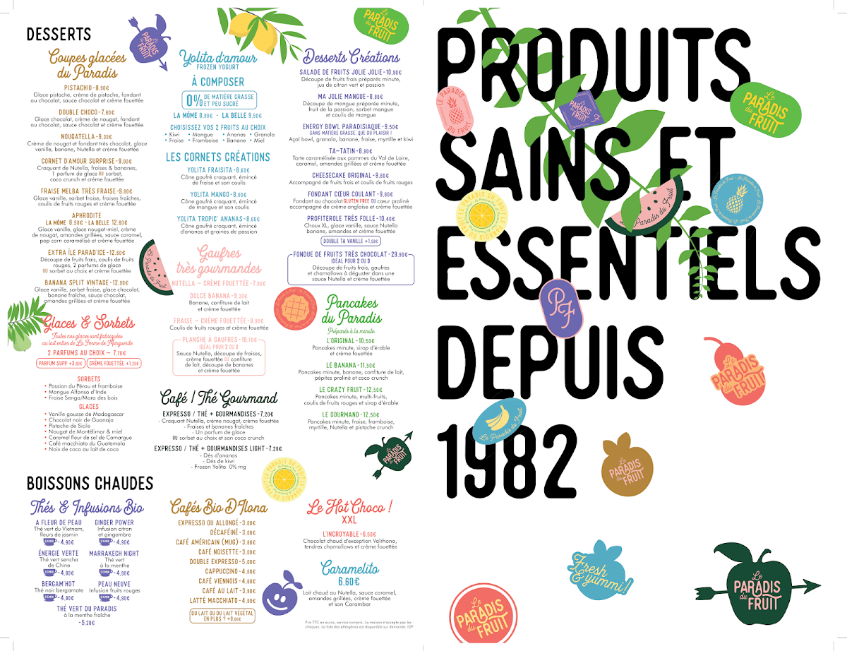 Menu Le Paradis Du Fruit-8