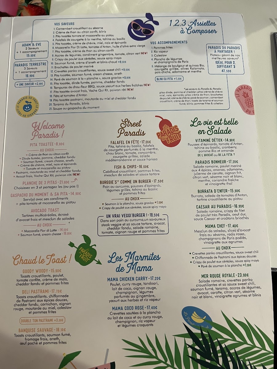 Menu Le Paradis Du Fruit-9