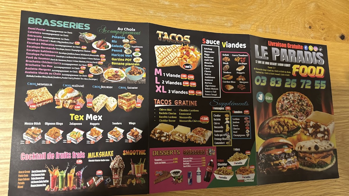Menu Le Paradis Food-1