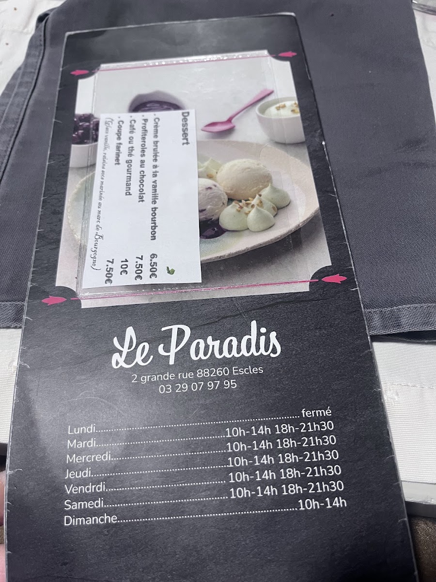 Menu Le Paradis-5