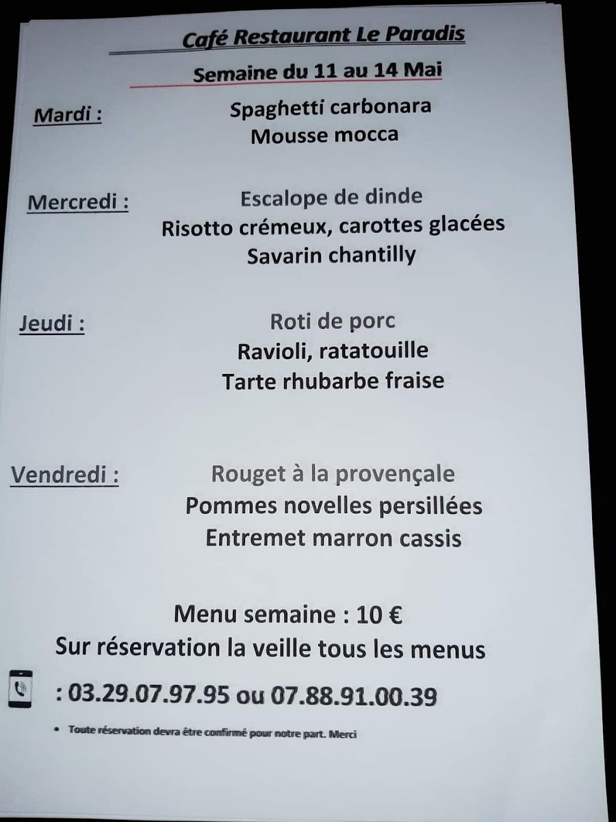 Menu Le Paradis-6