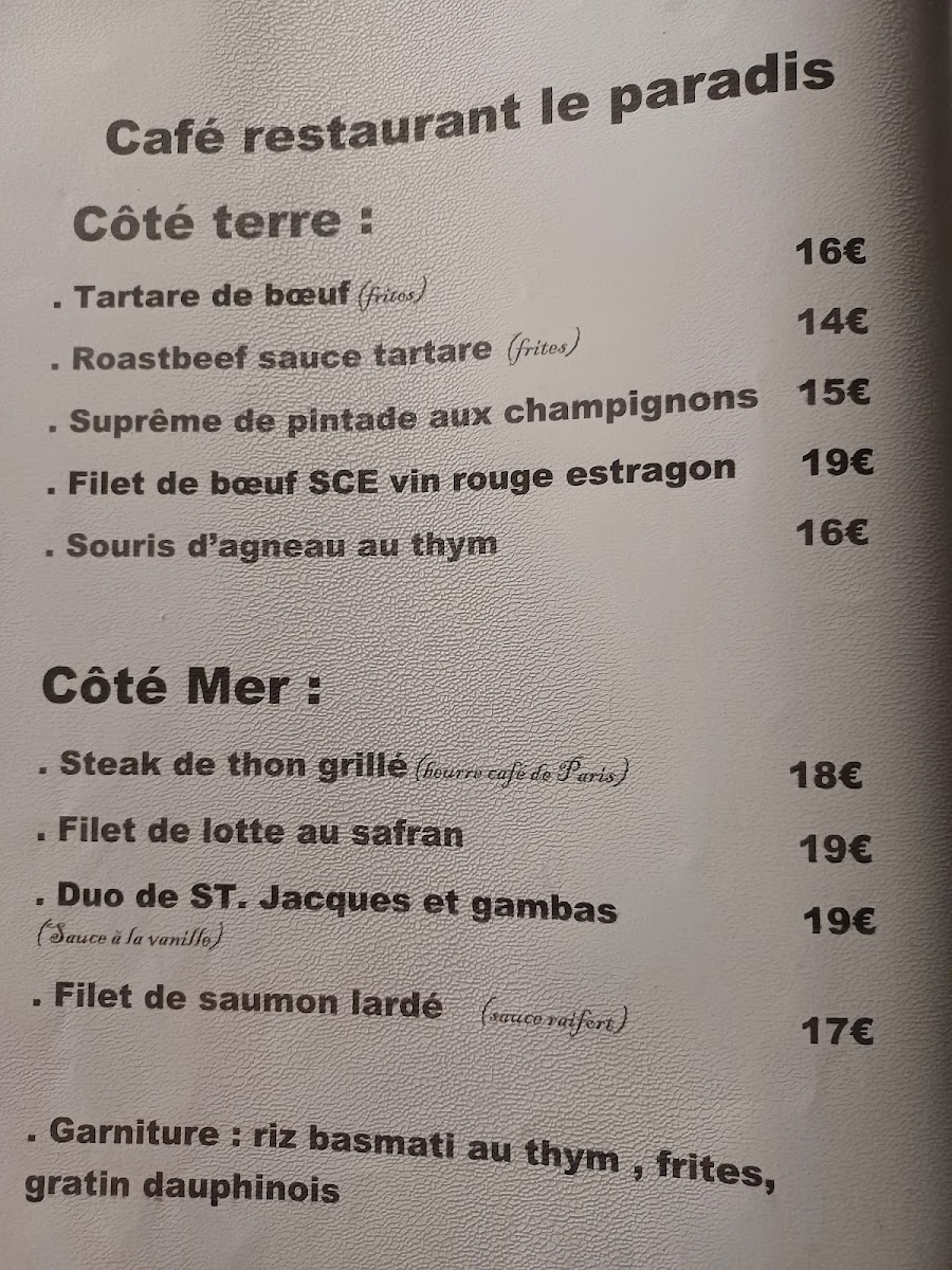 Menu Le Paradis-8