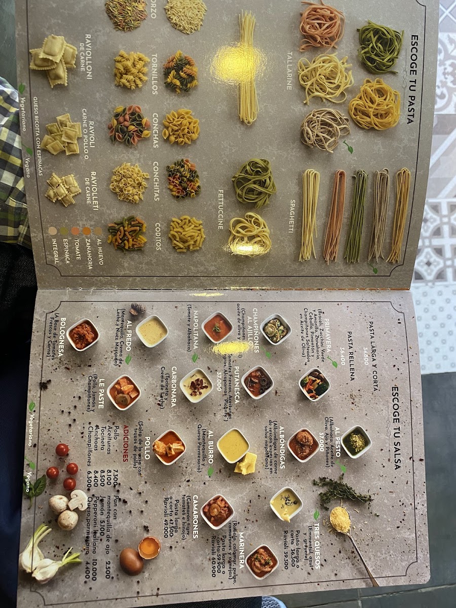 Menu Le Paste - Colina-5