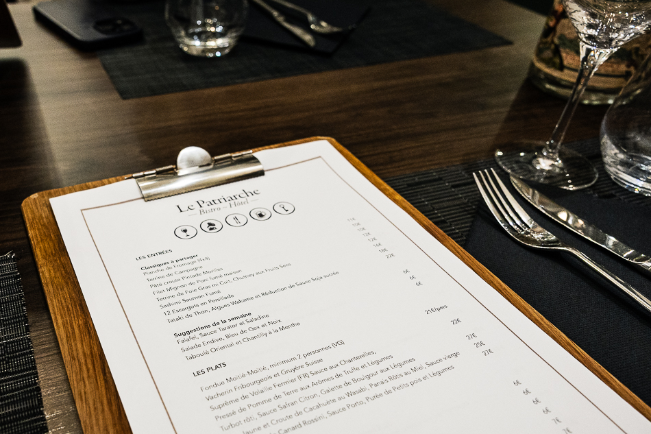 Menu Le Patriarche - Bistro Restaurant-6