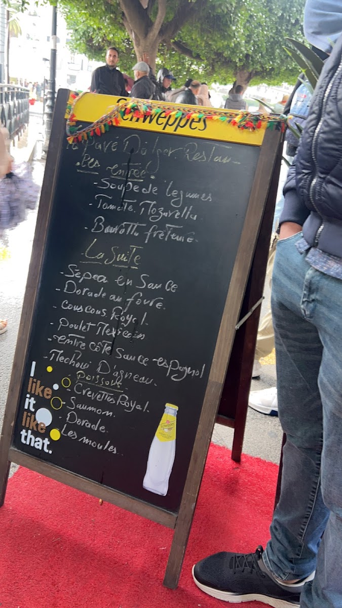 Menu Le Pavé D'alger-1