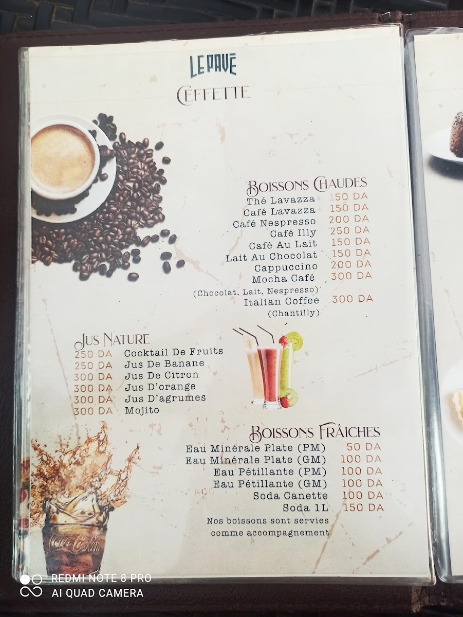 Menu Le Pavé D'alger-6