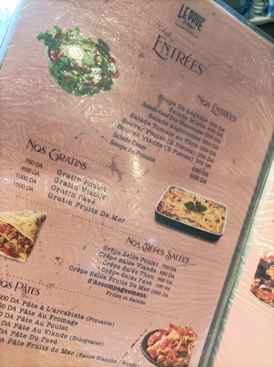 Menu Le Pavé D'alger-7
