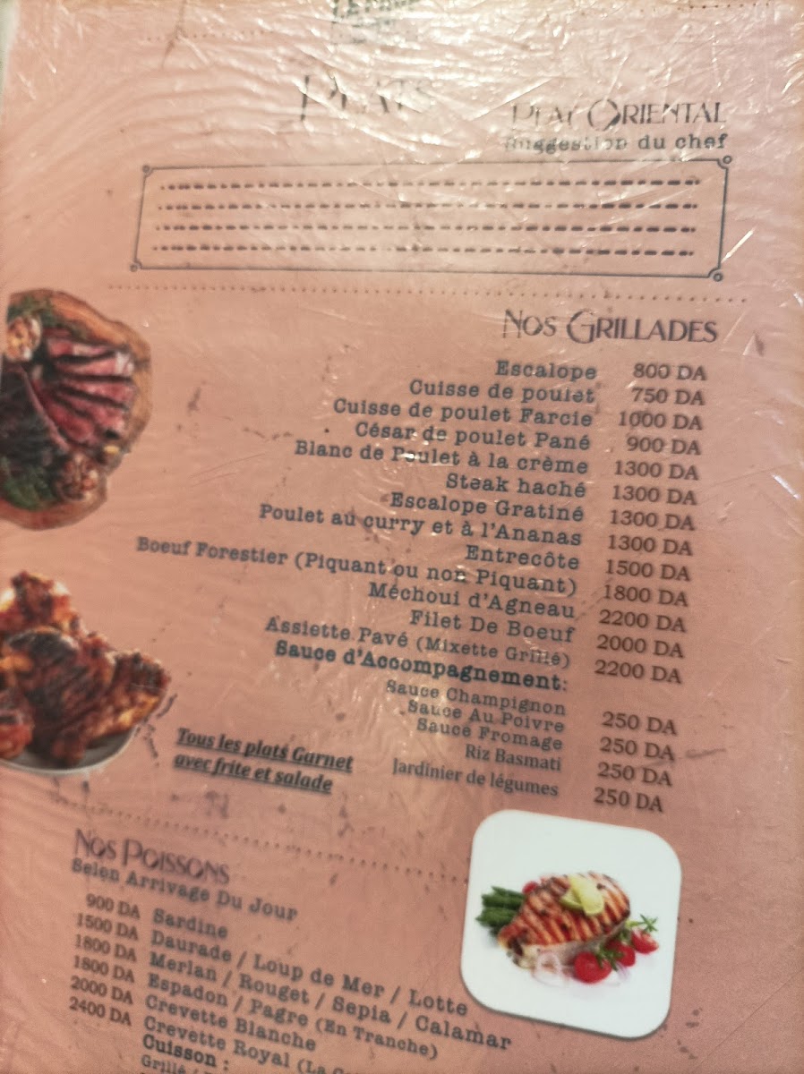Menu Le Pavé D'alger-9