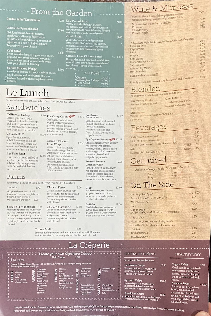 Menu Le Peep-1