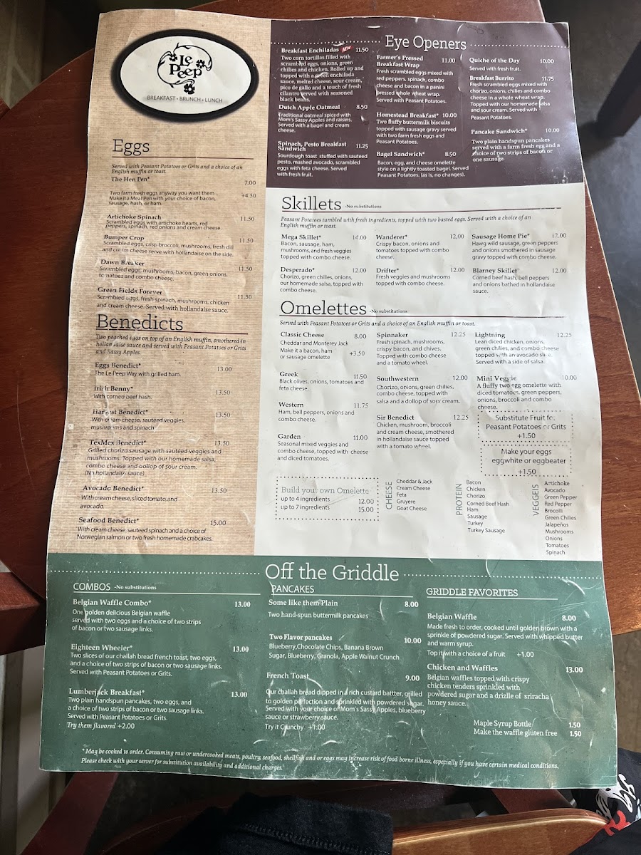 Menu Le Peep-9