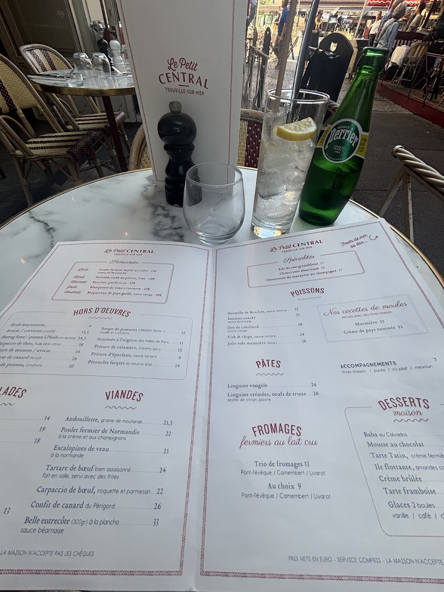 Menu Le Petit Central - Trouville-Sur-Mer-9