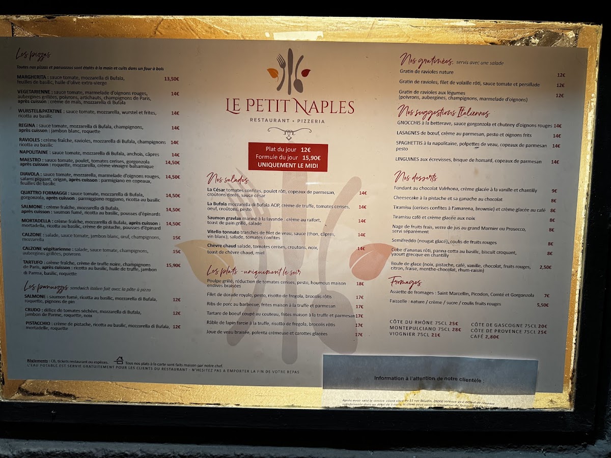 Menu Le Petit Naples-2
