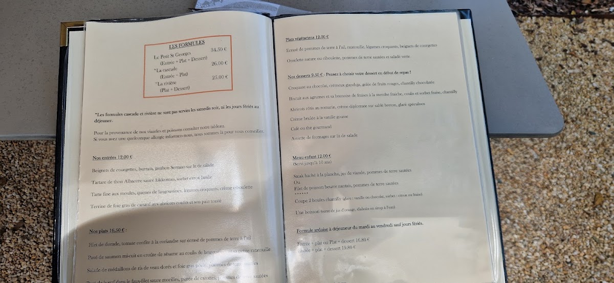 Menu Le Petit St Georges-2