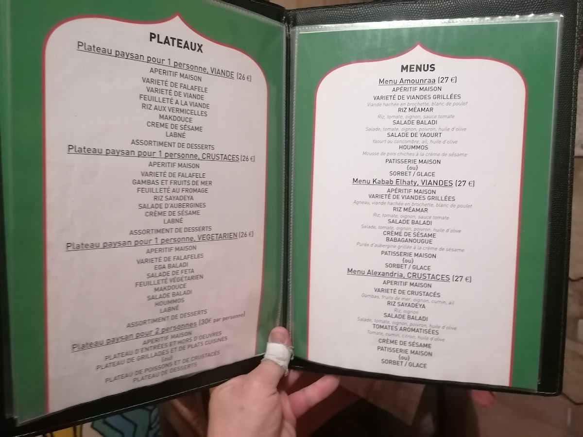 Menu Le Pharaon-3