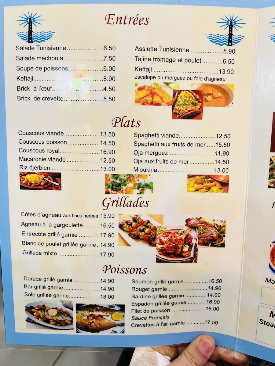 Menu Le Phare De La Goulette-1
