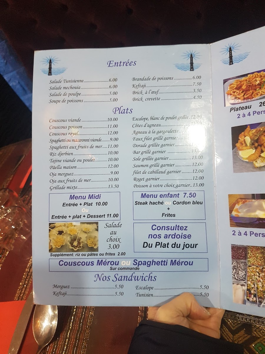 Menu Le Phare De La Goulette-10
