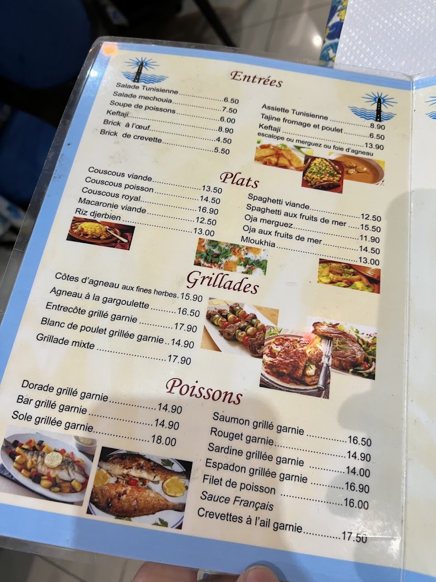 Menu Le Phare De La Goulette-3