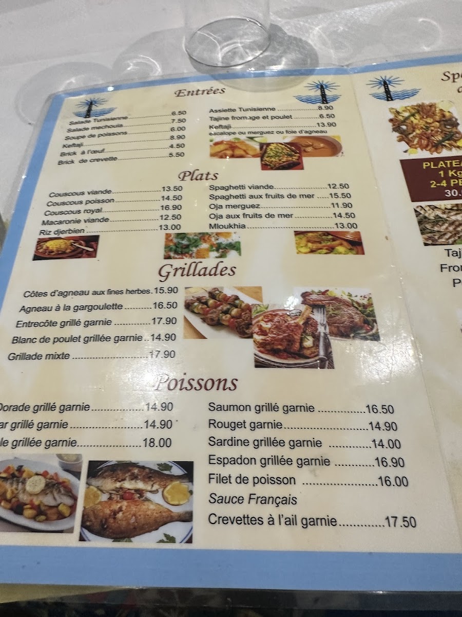 Menu Le Phare De La Goulette-6