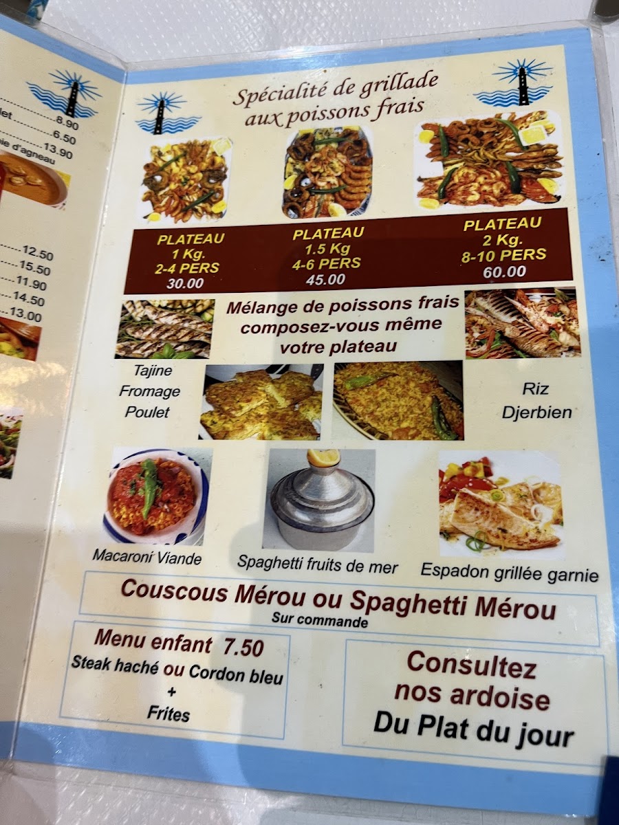 Menu Le Phare De La Goulette-7