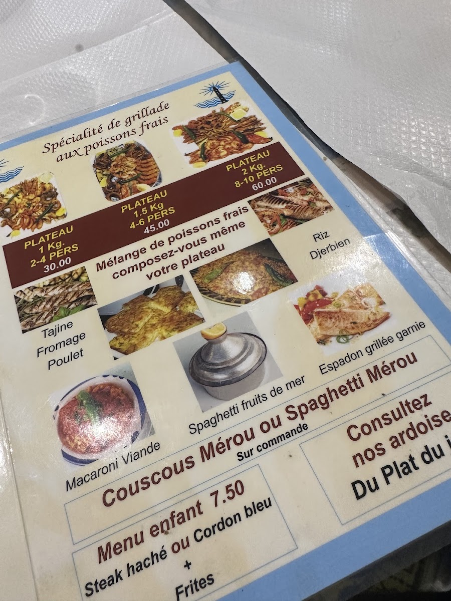 Menu Le Phare De La Goulette-8