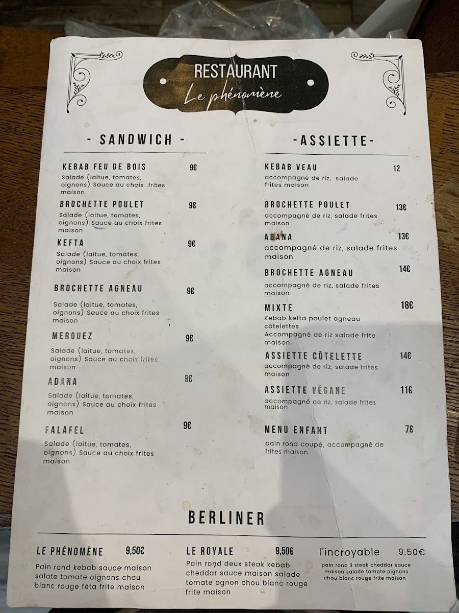 Menu Le Phénomène-3