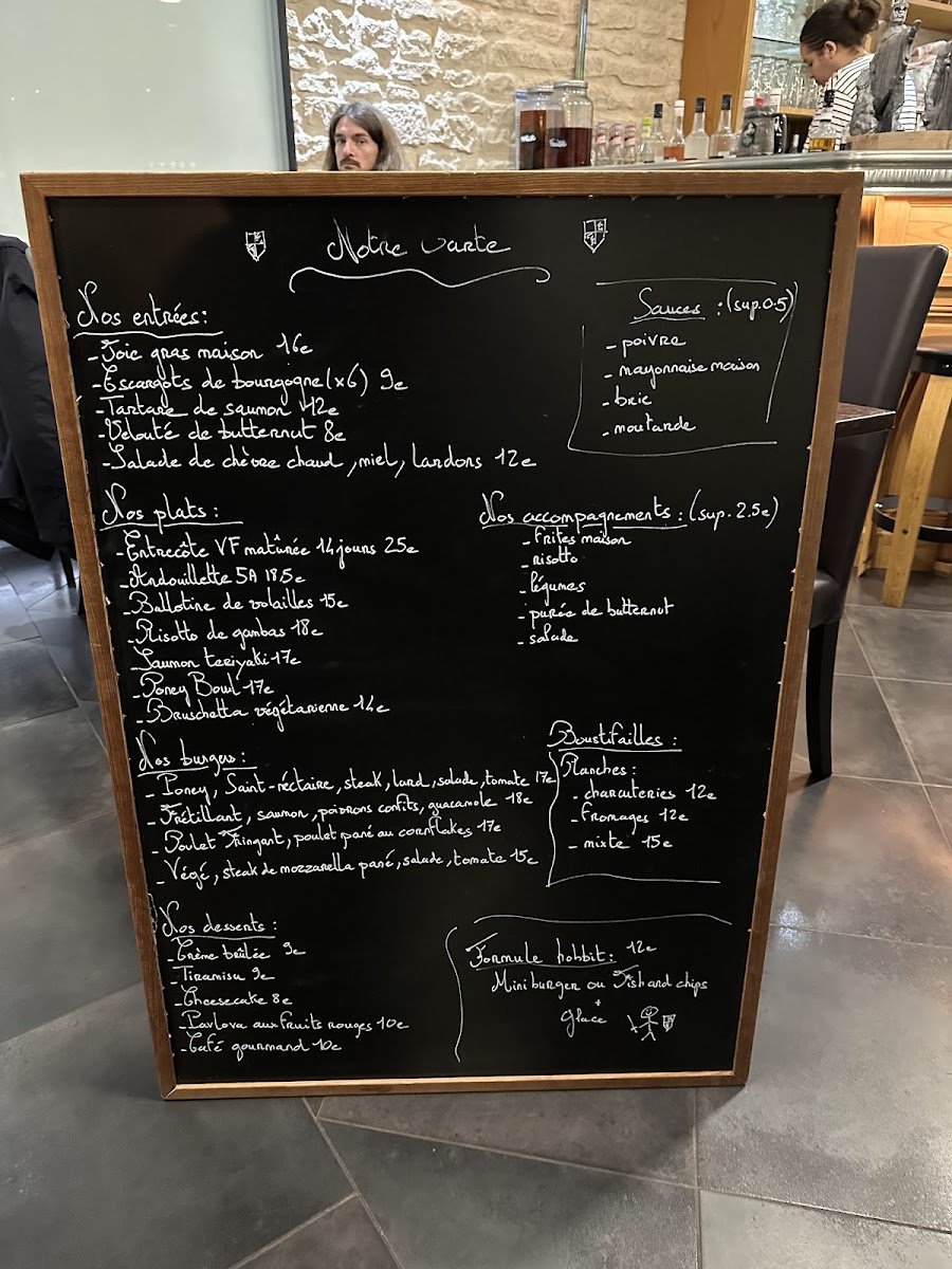 Menu Le Poney Fringant - Restaurant Nangis-1