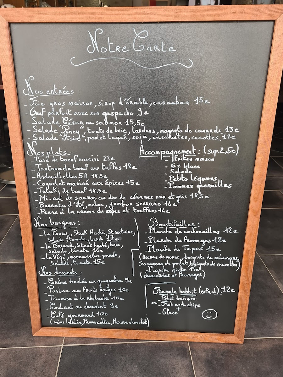 Menu Le Poney Fringant - Restaurant Nangis-2