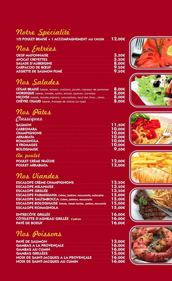Menu Le Poulet Braisé-1