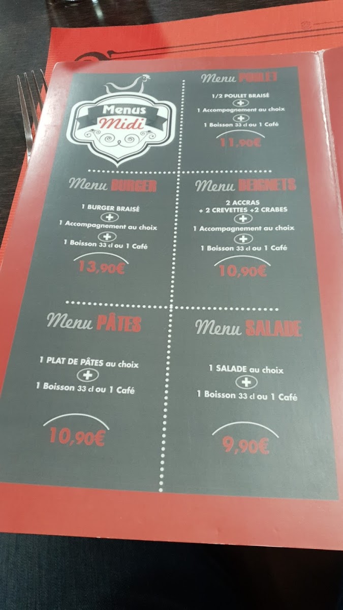 Menu Le Poulet Braisé-5