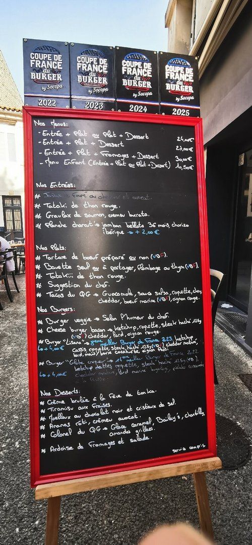 Menu Le Qg-1
