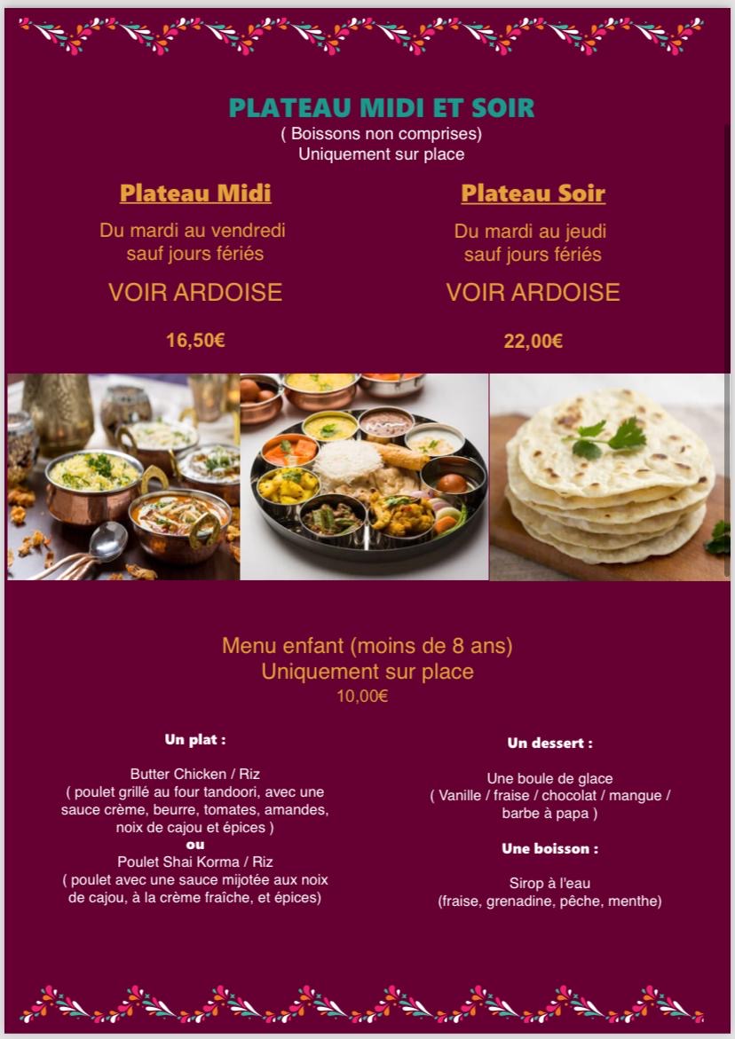 Menu Le Rajia Indien-4