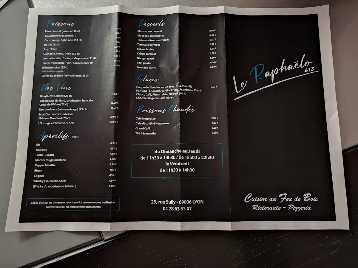 Menu Le Raphaelo-2