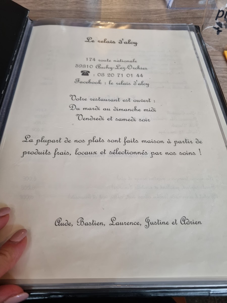 Menu Le Relais D'alcy-5