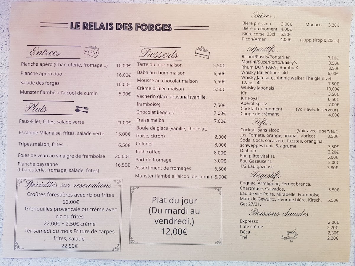Menu Le Relais Des Forges-2
