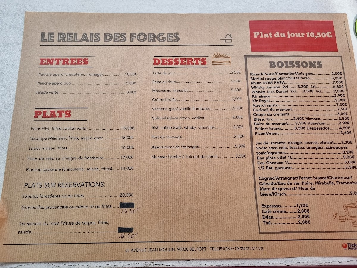 Menu Le Relais Des Forges-4