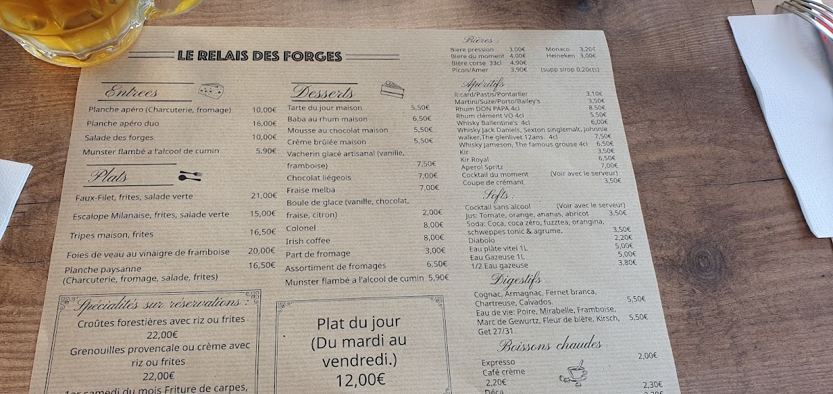 Menu Le Relais Des Forges-6
