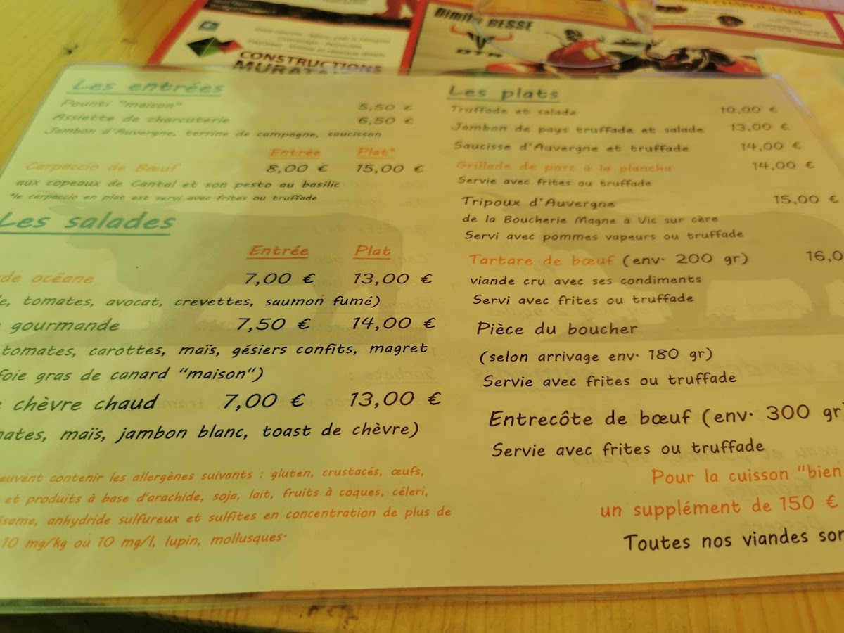 Menu Le Relais Des Trois Rochers-5