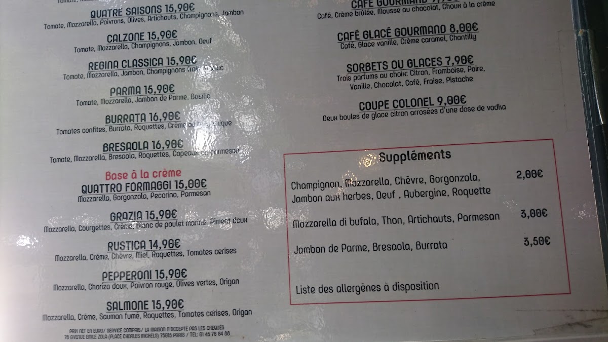 Menu Le Relais Du 15Ème-10