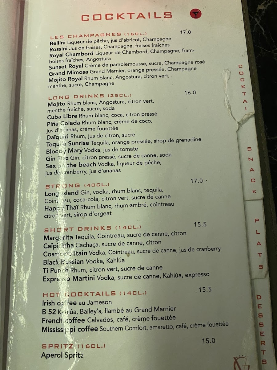 Menu Le Relais Du 15Ème-4