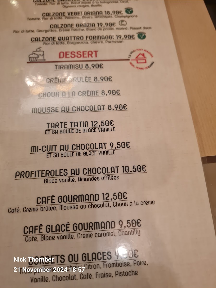 Menu Le Relais Du 15Ème-9
