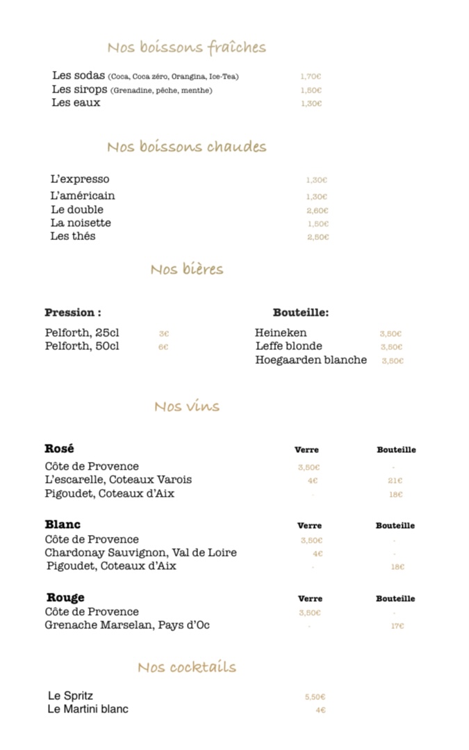 Menu Le Rencard-1