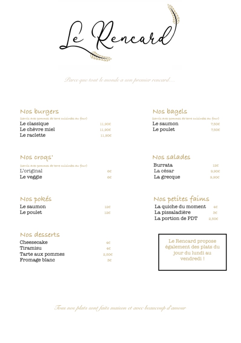 Menu Le Rencard-2
