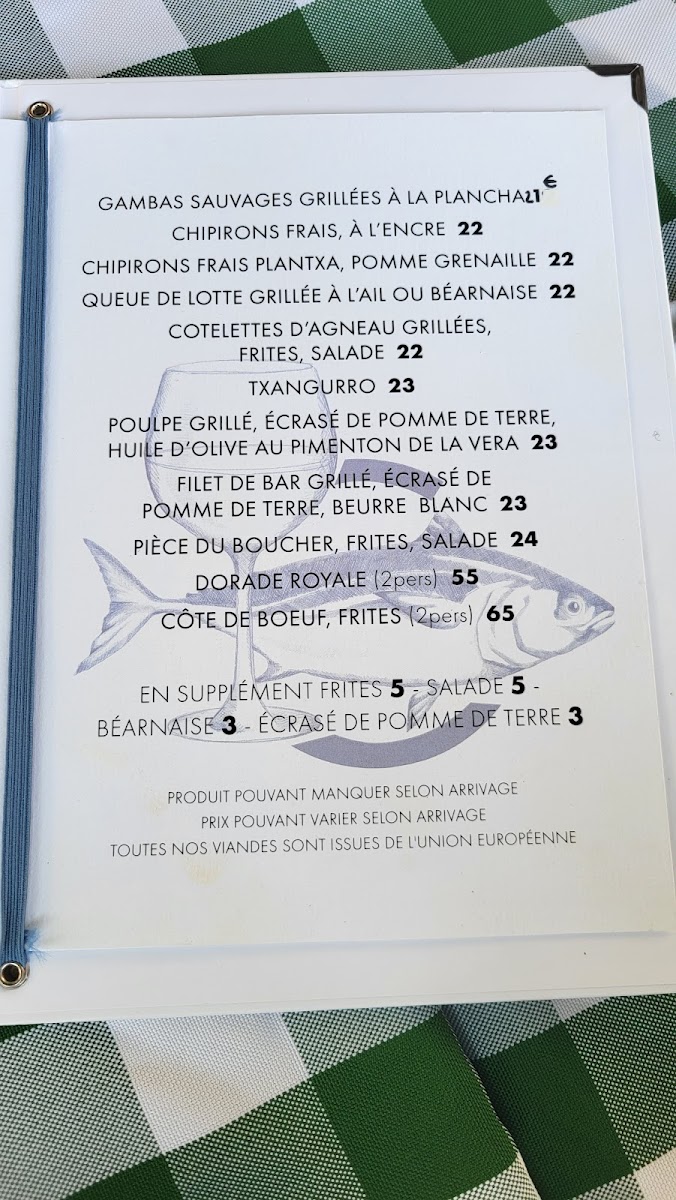 Menu Le Restaurant Du Café De La Plage-2