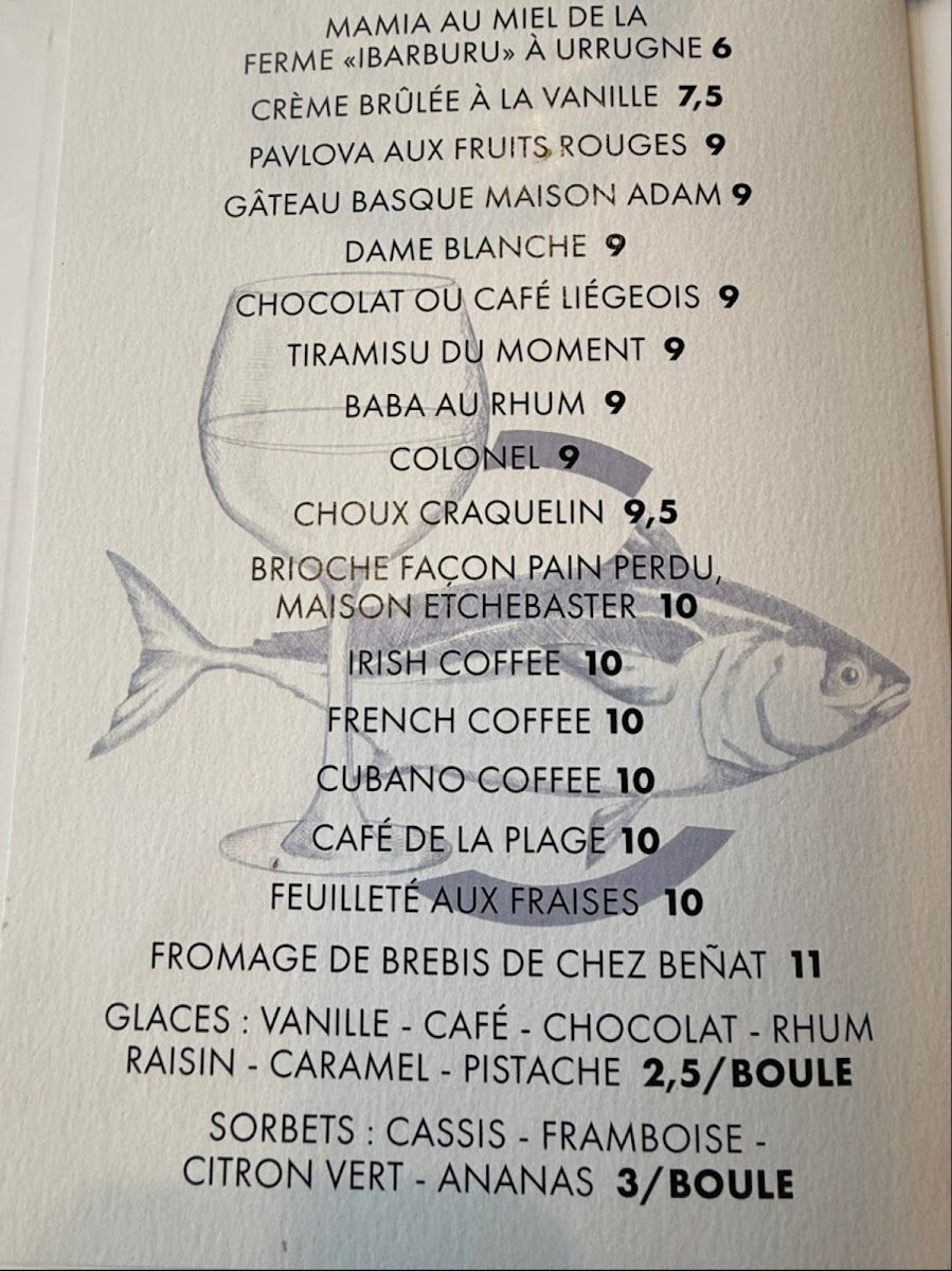 Menu Le Restaurant Du Café De La Plage-4