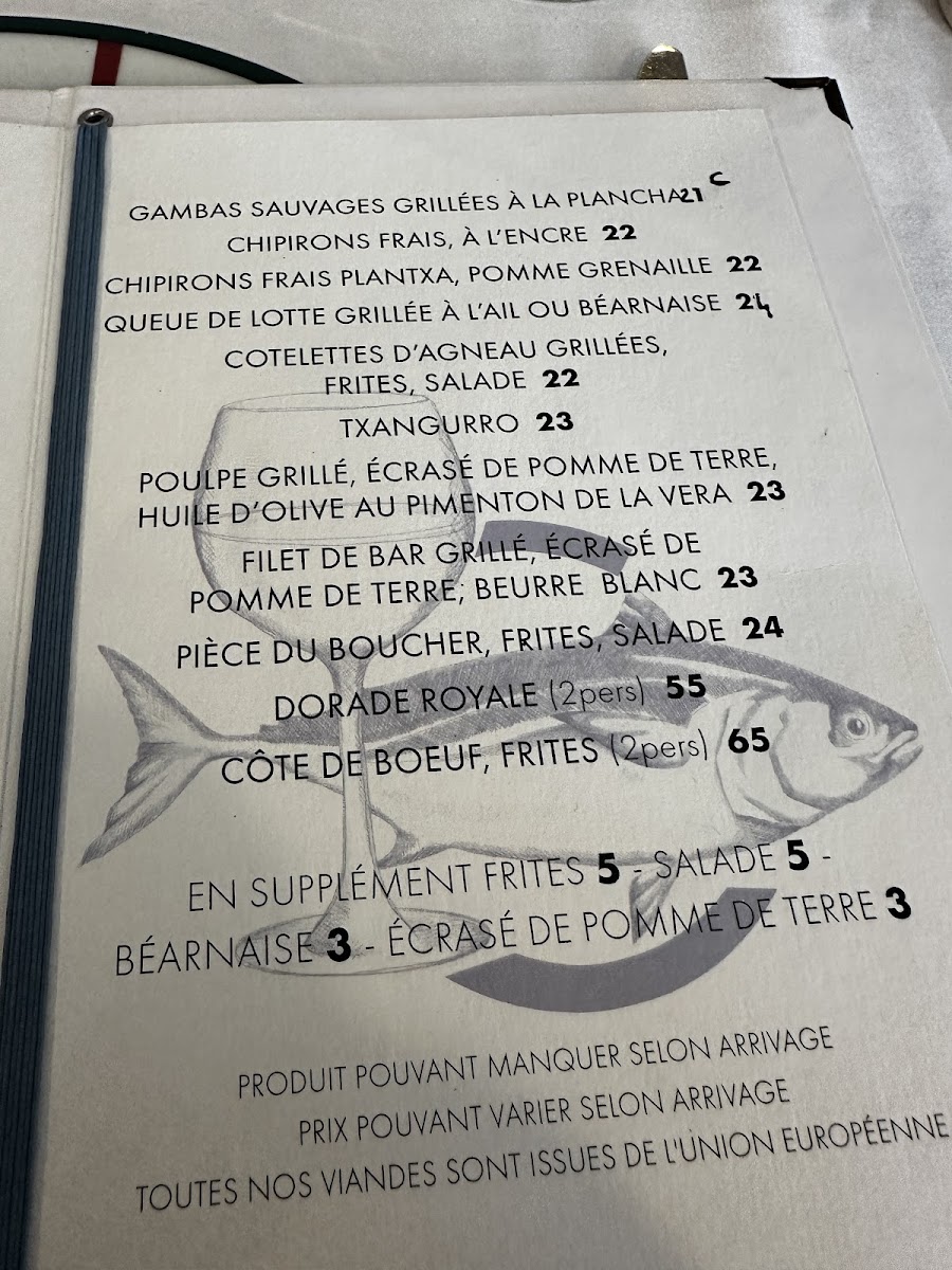 Menu Le Restaurant Du Café De La Plage-7