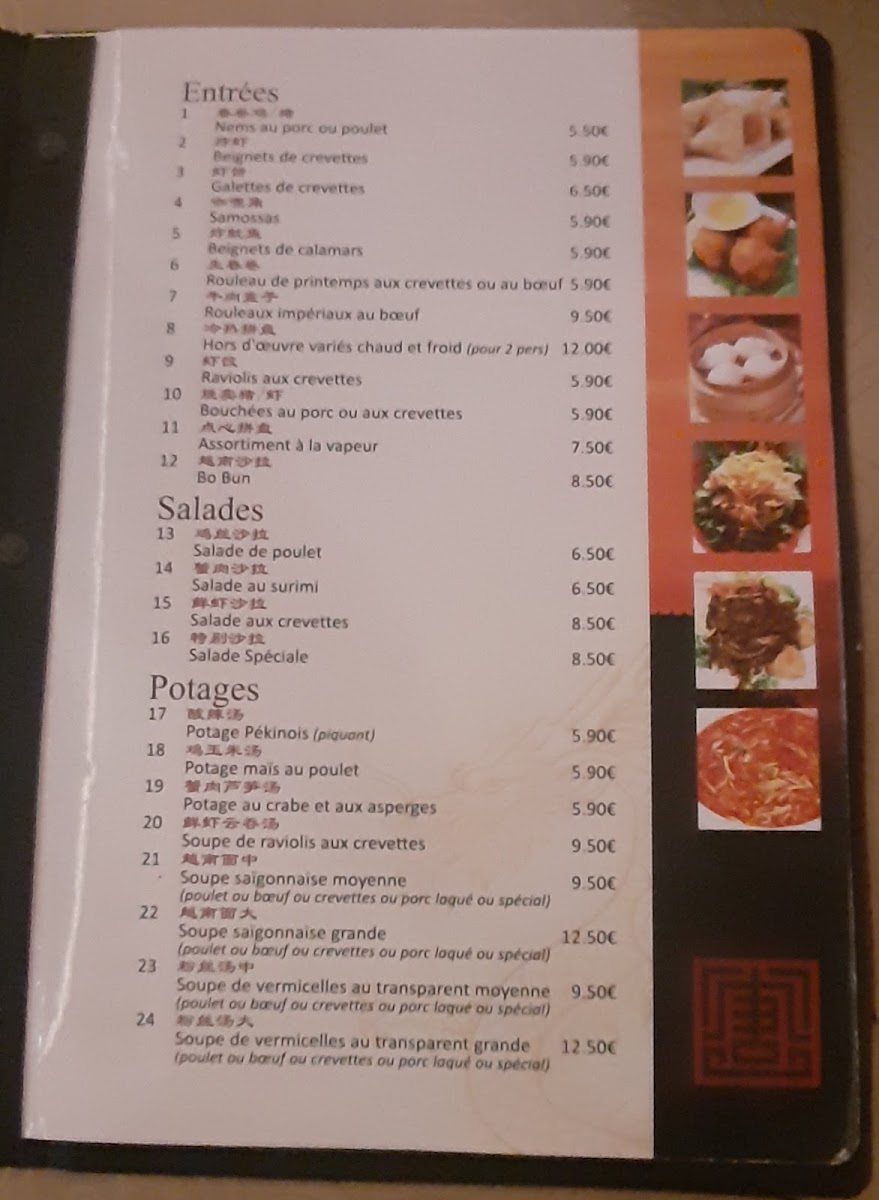 Menu Le Restaurant Tang-4