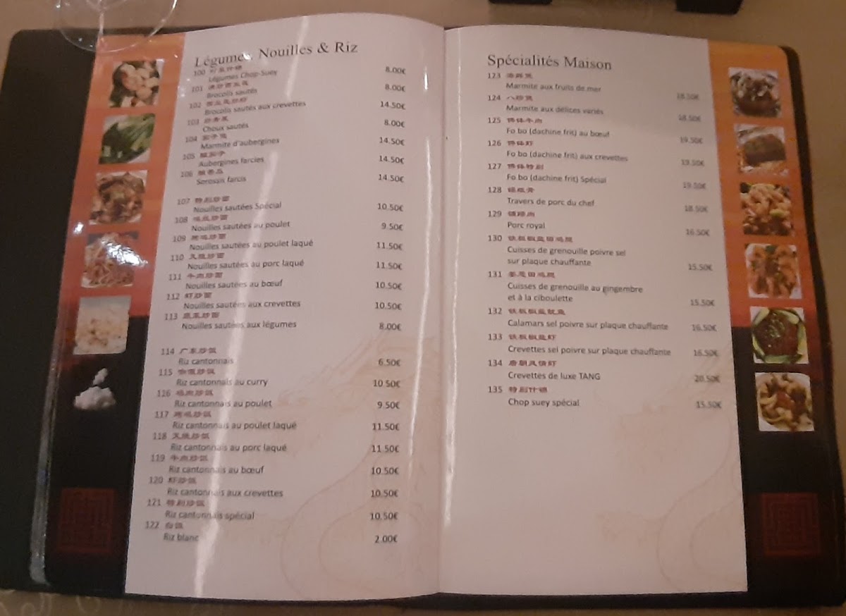 Menu Le Restaurant Tang-7