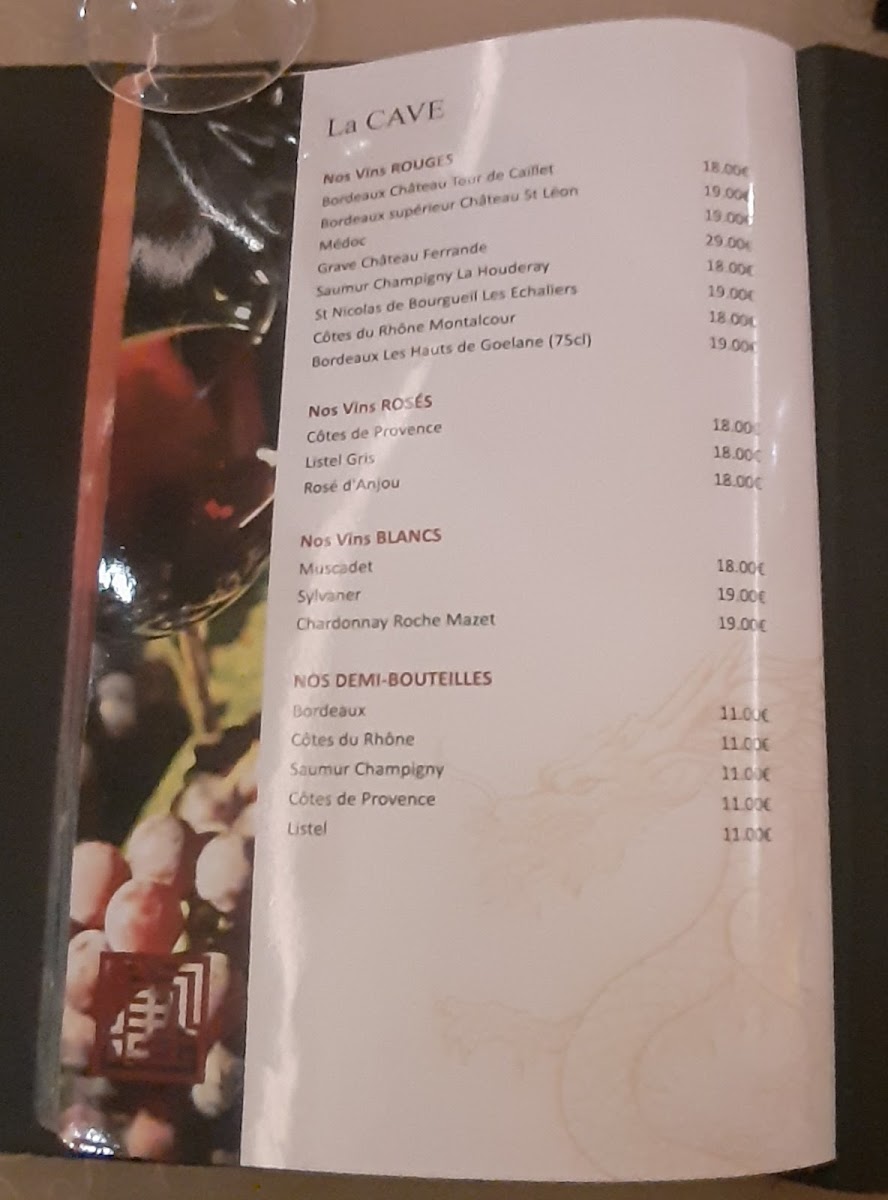 Menu Le Restaurant Tang-9