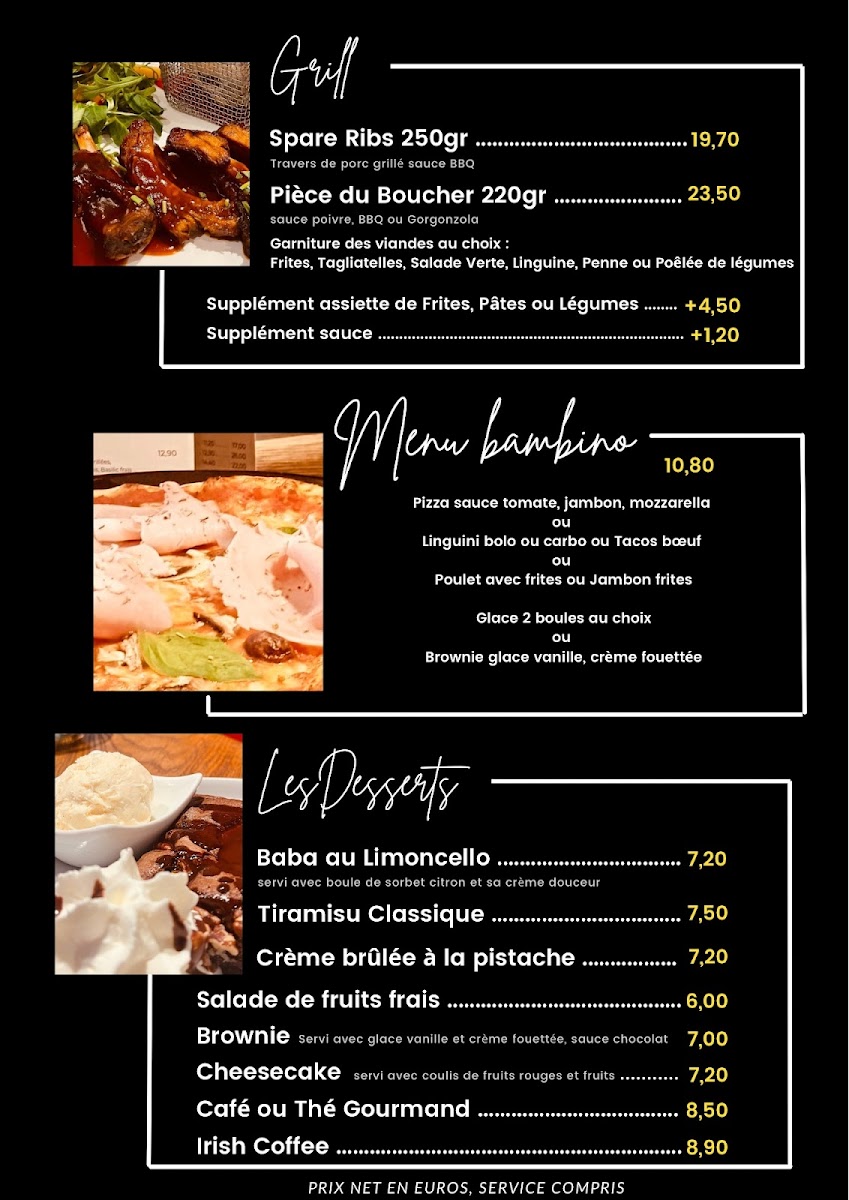 Menu Le Resto D'à Côté - Pizzeria-9